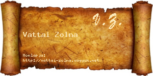 Vattai Zolna névjegykártya